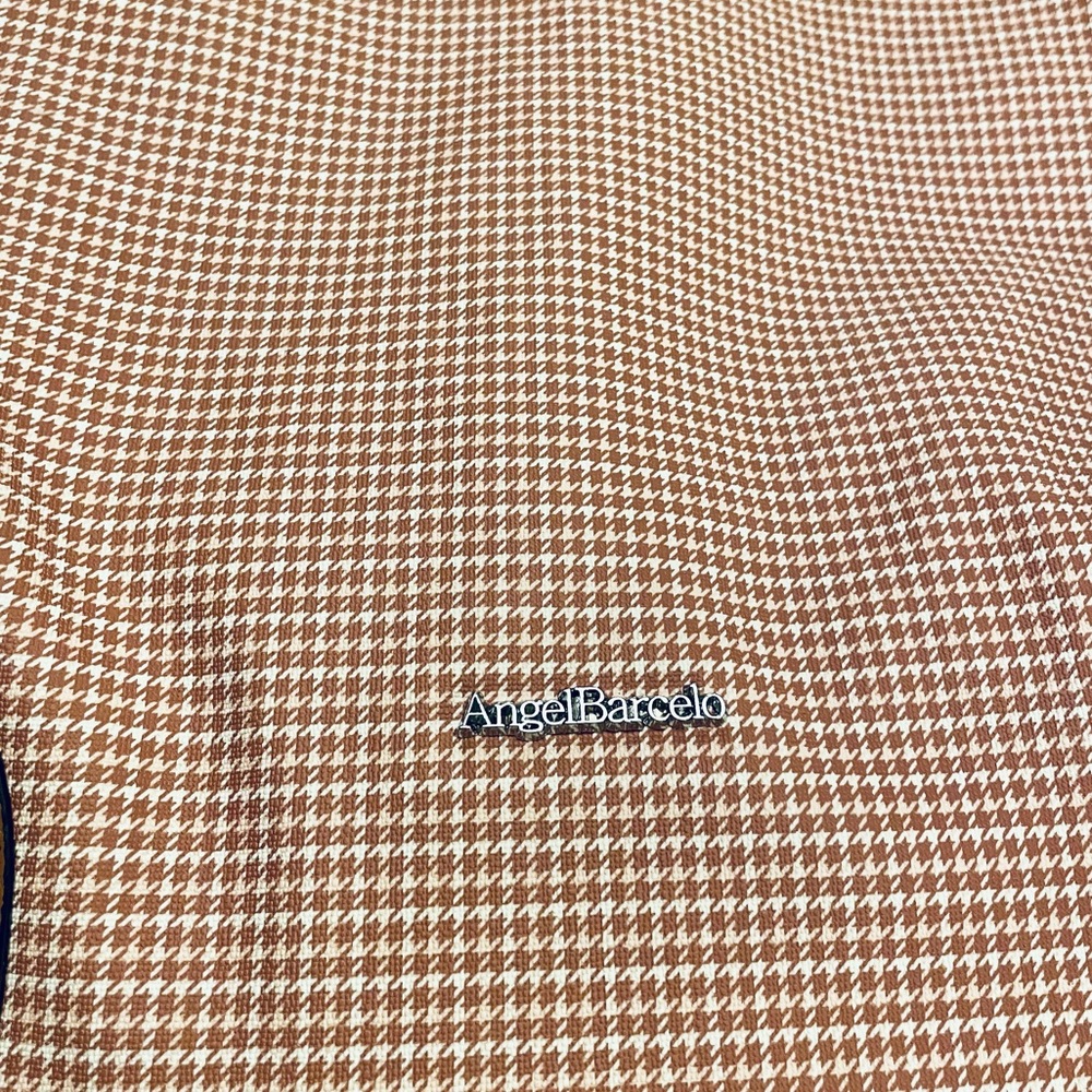 For Angel Only > New Angel Barcelo Shoulder Bag Small Neutral Houndstooth Print - Picture 9 of 16